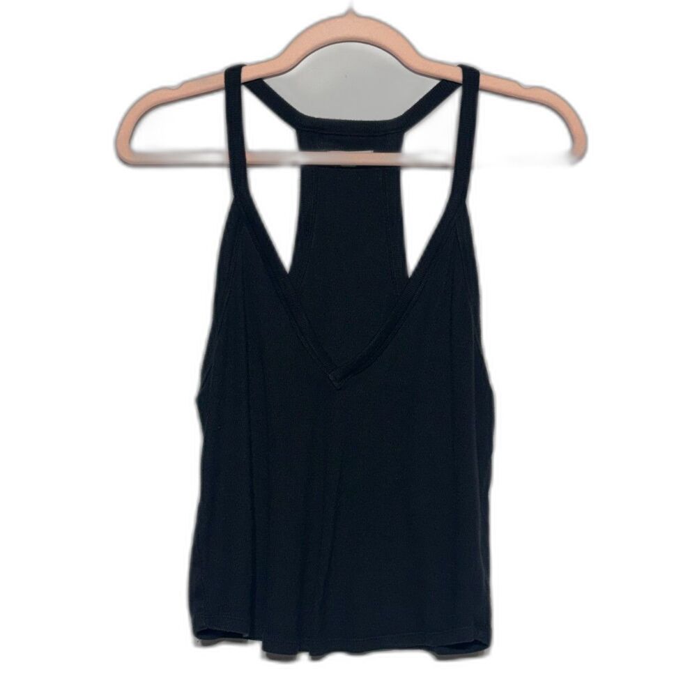 Silence + Noise V-Neck Ribbed Racerback Tank Top - Urban Outfitters - L GUC